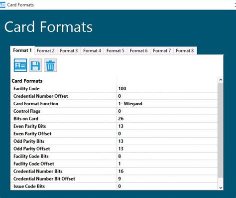 what are access control card formats|access card 37 bit format.